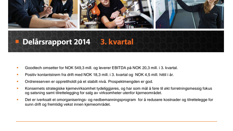 Kvartalsrapport Q3 2014
