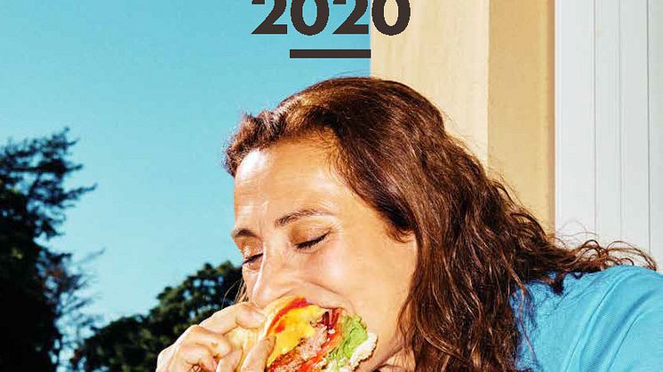 Bilden visar del av omslaget på KRAVs hållbarhetsrapport 2020. Foto: Adam Klingeteg