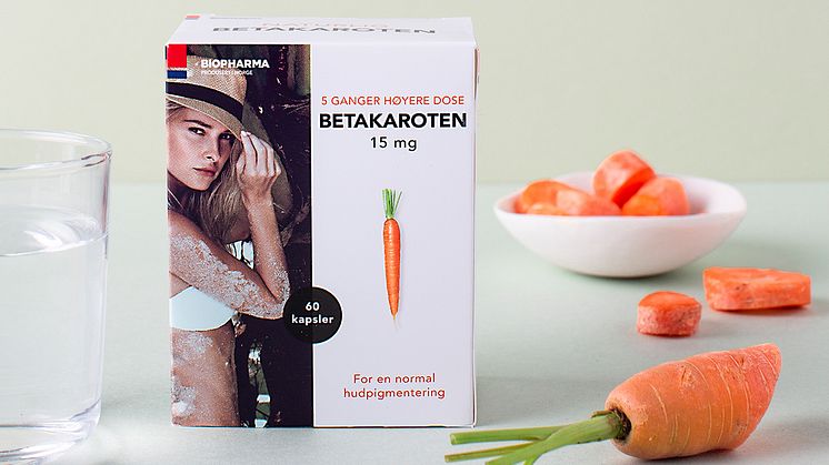 Biopharma relanserer betakaroten. Du finner flere høyoppløselige bilder nederst i teksten.