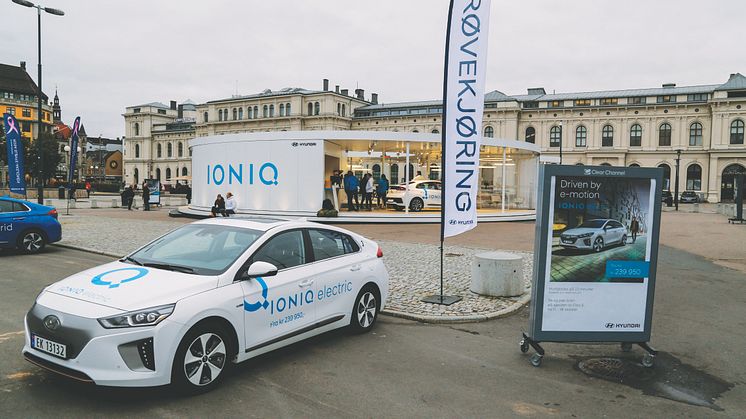 Hyundai inviterte publikum til prøvekjøring av Hyundai IONIQ fra Oslo S