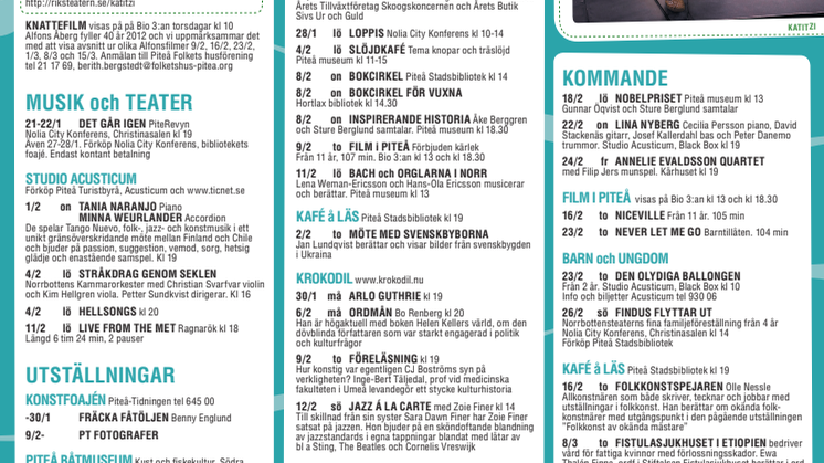 Det händer i Piteå 21 januari - 12 februari 2012