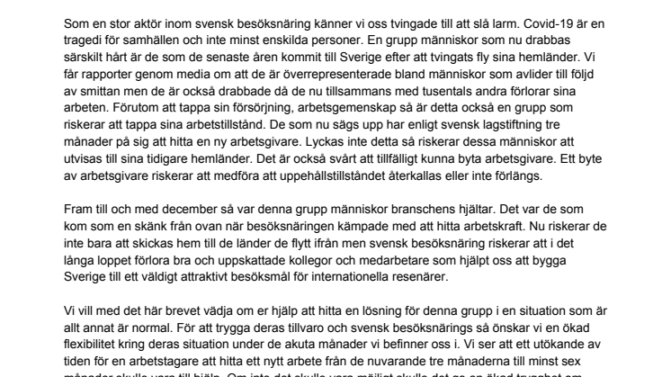Brevet till Migrationsverket