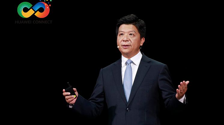 Guo Ping, Huaweis roterande ordförande, vid konferensen Huawei Connect 2020.