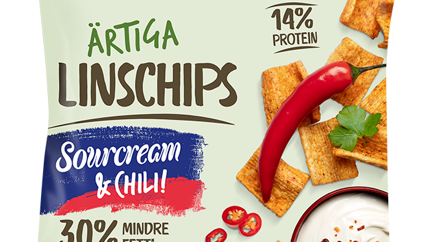 Ärtiga Linschips Sourcream & Chili från Estrella 2019