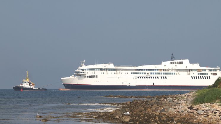 Scandlines' skibsskrog ankommer til FAYARD A/S