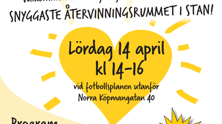 Invigning av stadens snyggaste återvinningsrum på Nordost på lördag