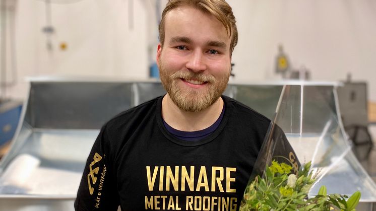 Olle Spetz representerar Sverige i plåtslageri i EuroSkills