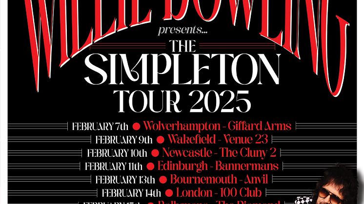 Willie Dowling Presents The Simpleton UK Headline Tour 2025
