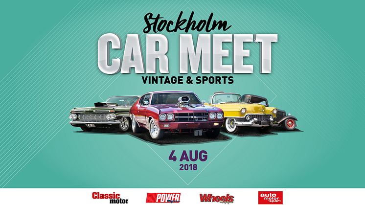 Bilentusiaster intar Solvalla den 4 augusti