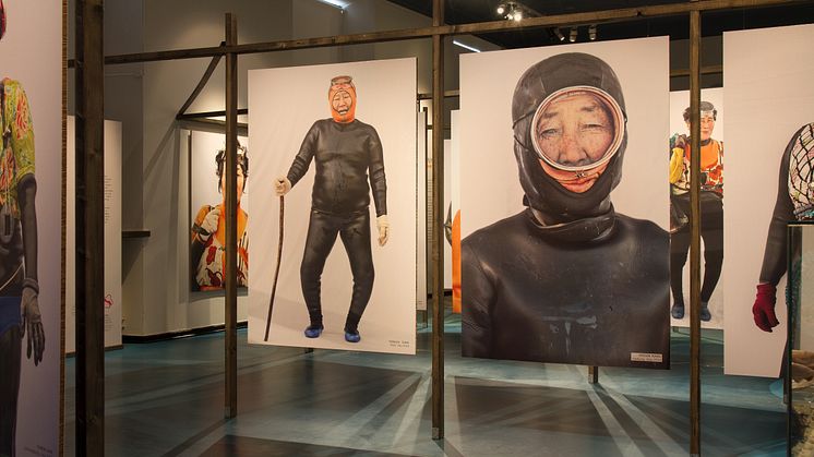 Den uppskattade utställningen Haenyeo - havets kvinnor återvänder till museet i vår. Foto: Sjöfartsmuseet Akvariet
