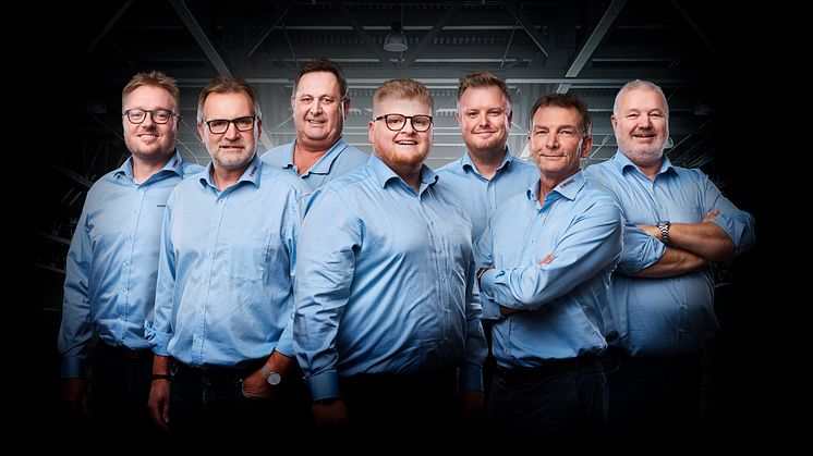 Med regionsdirektør Ejnar Andersen i spidsen, ønsker direktørerne for Region Fyn at signalere sammenhold og nærvær i mødet med kunderne 