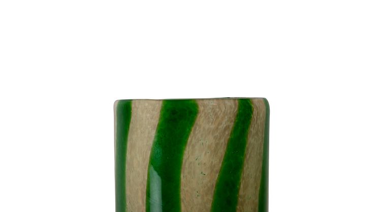 CANDLE HOLDER CALORE CURVE XS green/Beige - BYON SS22