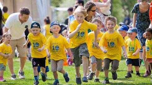 Familjefest avslutade löparhelgen