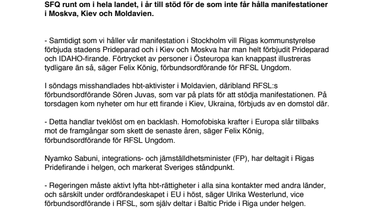 IDAHO - Internationella dagen mot homofobi