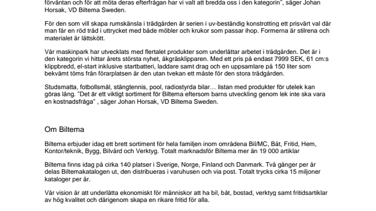 Årets första katalog, fullspäckad med nyheter. 