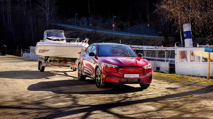 Ford Mustang Mach-E økt tilhengervekt 2022