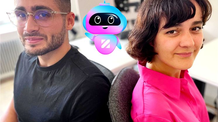 Välkomna till Zimply Clara-Cecilia Dias-Taguatinga och Jeremy Demirel, sedan augusti 2023 systemutvecklare inom RPA och automation på Zimply.