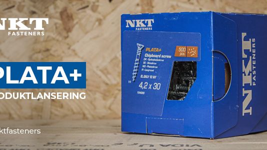NKT Fasteners lanserar PLATA+, en skruv för montering av spånskivor, MDF, OSB och Plywood