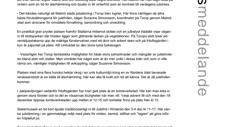 I Torup finns julefriden