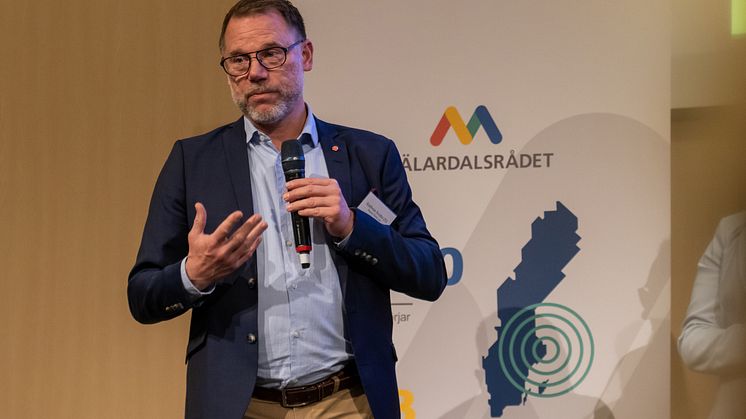 Andreas Svahn (S) ordförande i gruppen Internationell tillgänglighet och konkurrenskraft-  Foto Aksel Örn EkblomMälardalsrådet
