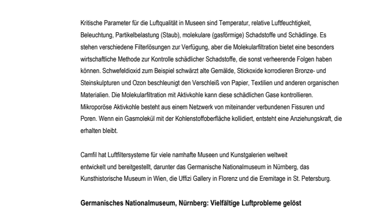 DIE KUNST DER LUFTREINIGUNG | Mit sauberer Luft Vergangenheit bewahren