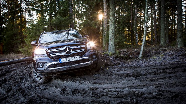 Mercedes-Benz X-Klass på svensk mark