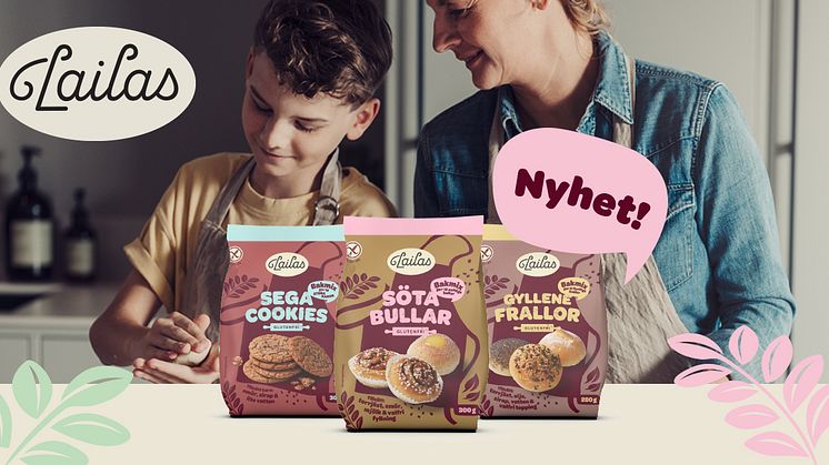 Lailas nya glutenfria bakmixers - svåra att motstå allt annat är enkelt. 