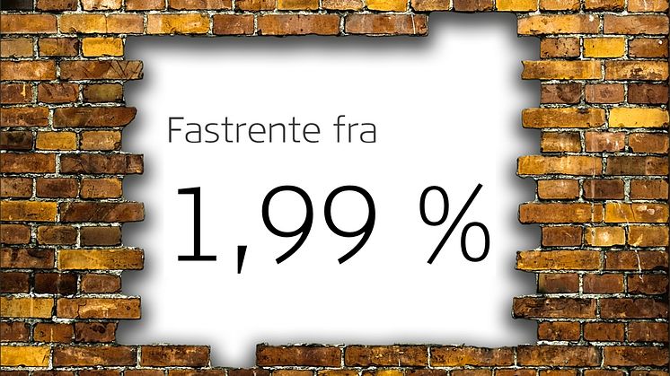 Fastrente til under to prosent? Ja, det er mulig!