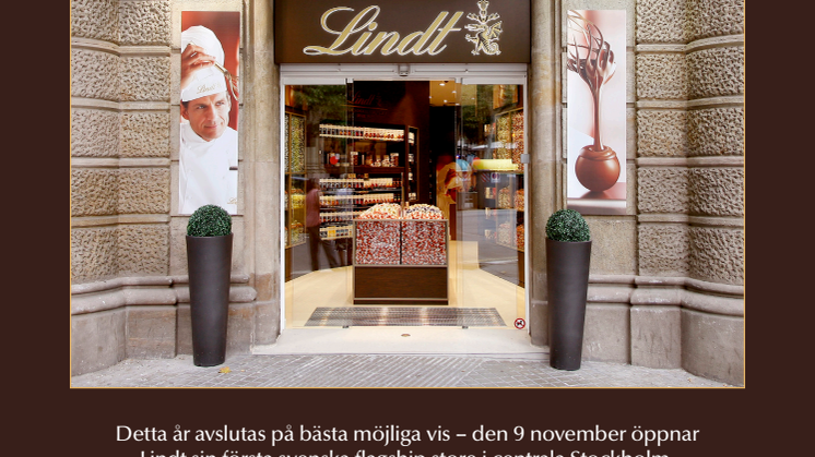 Lindt öppnar lyxig flagship store i Sturegallerian
