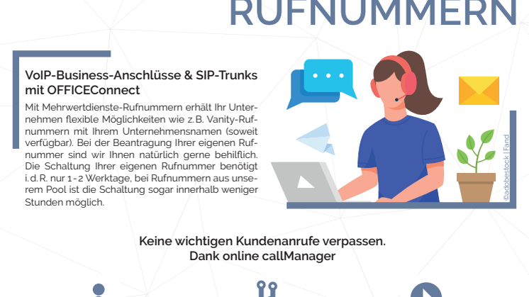 outbox AG - Produktflyer SERVICELine - Mehrwertdienste-Rufnummern anschalten im Handumdrehen