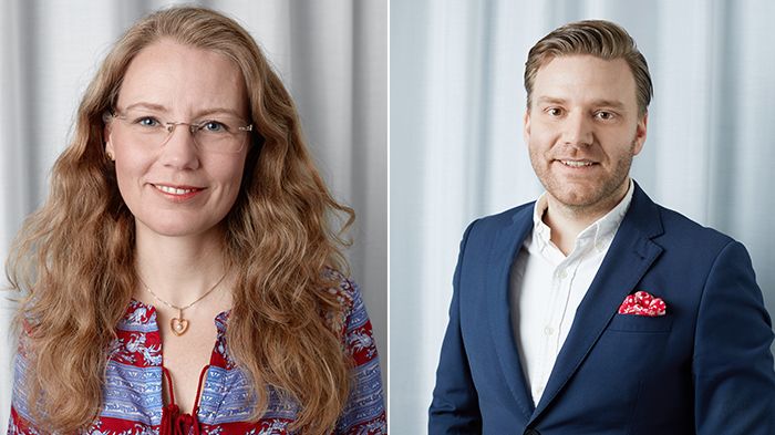 Mona Lindskog, kvalitet- och hållbarhetschef och Eric Holmén, försäljningschef.