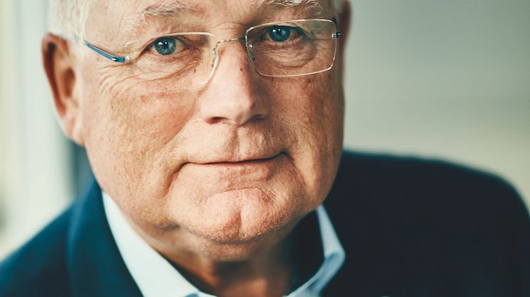 Hans Fog - administrerende direktør i Danmarks største, familieejede rengøringsvirksomhed Forenede Service fylder 70 år den 1. maj 2019. Foto: Martin Stampe. 