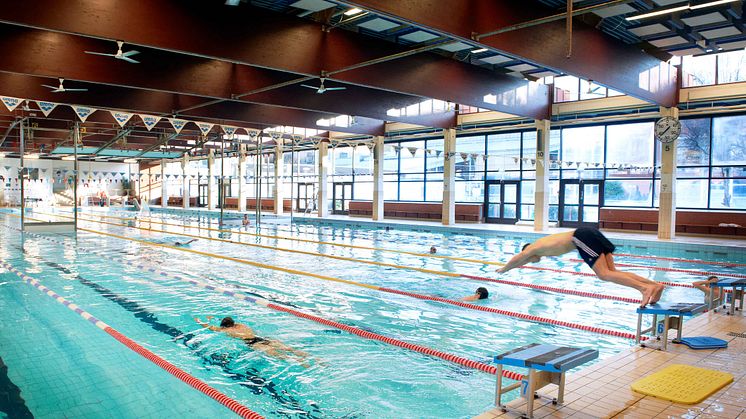 Renoveringen av 50-metersbassängen är ett planerat underhåll och ett led i att säkerställa att den ska kunna fortsätta att användas under ett antal år framöver. Arkivfoto: Mats Persson