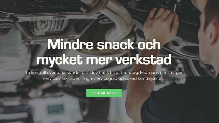 Midman får nybyggd hemsida