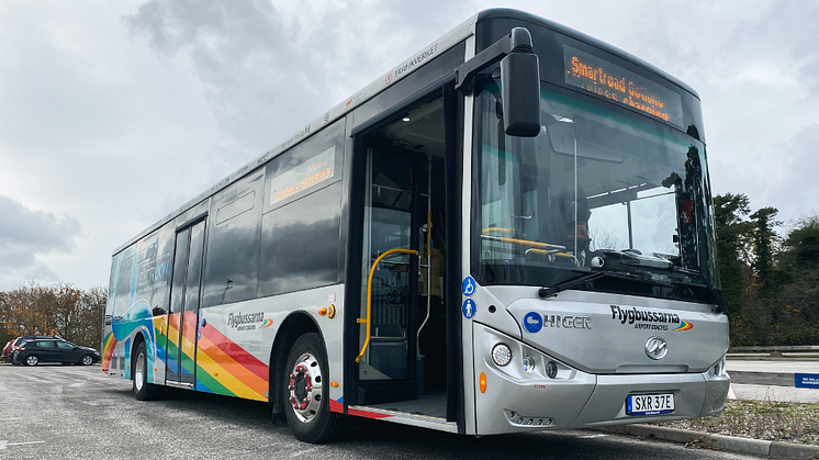 Unik tur med Vy Flygbussarna och den nya elbussen