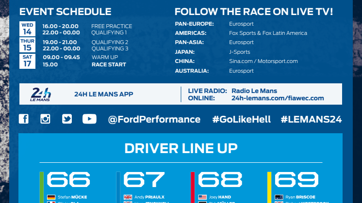 FORD LIVE AT LE MANS!