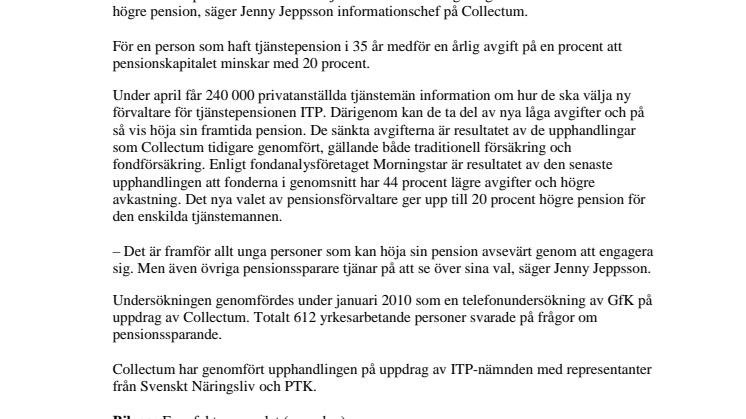 Fyra av tio unga underskattar pensionsavgifternas betydelse