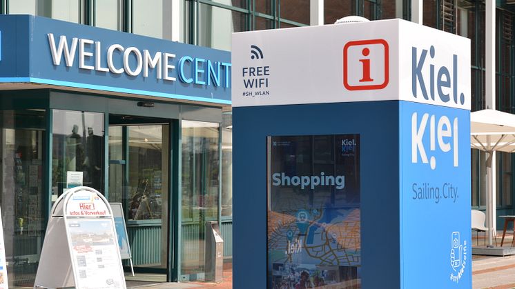 Das Welcome Center mit Tourist-Information und großem Souvenir-Shop bietet Informationen digital auch rund um die Uhr an.