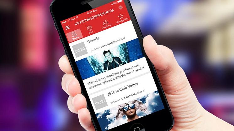 Viking Line först på Östersjön med en kryssningsapp