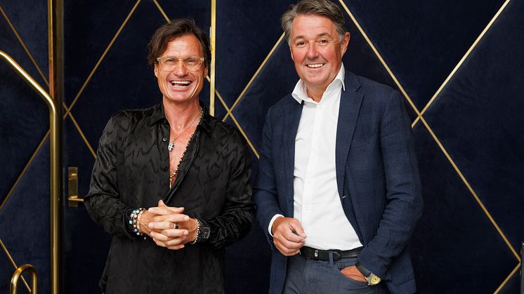 Petter A. Stordalen, eier og grunnlegger av Strawberry (tidligere Nordic Choice Hotels), og Geir Karlsen, konsernsjef i Norwegian. Foto: Espen Solli.