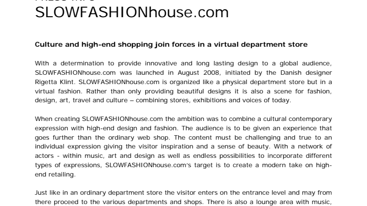 Culture and high-end shopping join forces in a virtual department store