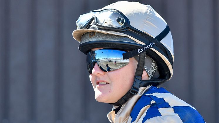 Josefin Landgren ska representera Sverige i Lady Jockeys' Thoroughbred World Championship som avgörs på Bro Park på söndag. Foto: Stefan Olsson/Svensk Galopp