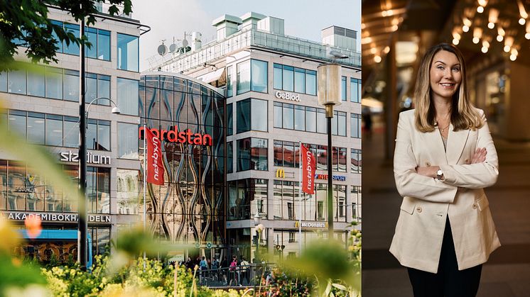 Nordstan har upphandlat The Bond som ny reklambyrå. Marknadschef Sanna Dahl till höger i bild.