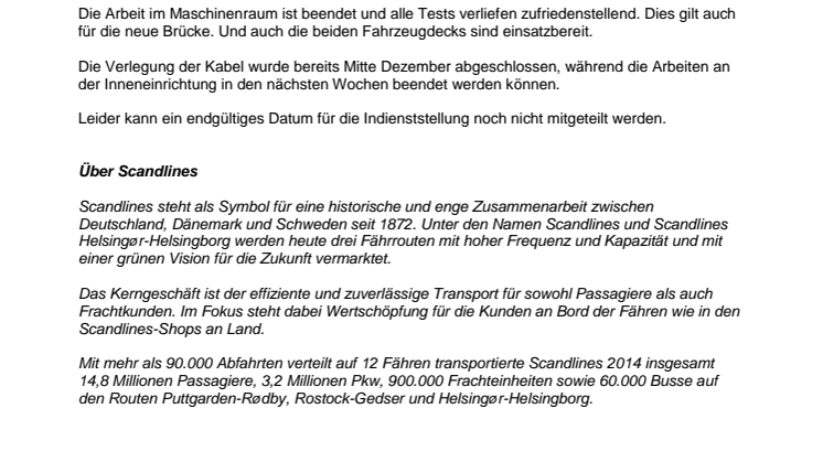 Auslaufen der „Berlin“ verschoben