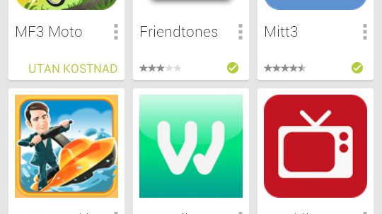 Google Play via fakturan