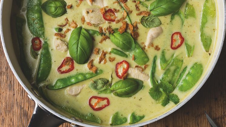 Norrmejerier Lätt Créme Fraiche Grön Curry-Kokosmjölk-Citrongräs