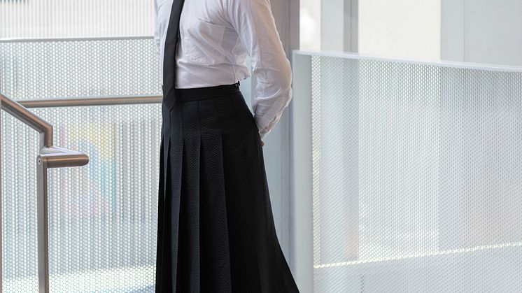 Verket u/synlig er et bestillingsverk til MUNCH skapt av kunstner Brendan Fernandes,  og en del av museets nye satsing på performance. Foto Nathan Keay