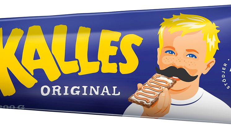 Kalles får mustasch för att uppmärksamma Mustaschkampen