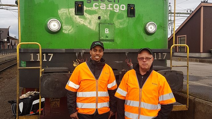 Lokförarhandledare med elev