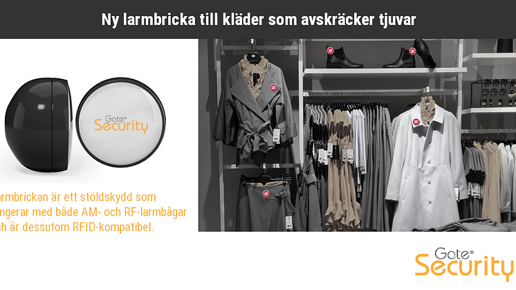 Ny larmbricka till kläder som avskräcker tjuvar